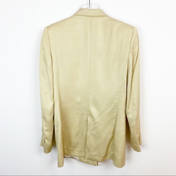 Massimo Dutti | Structured Cream Double Breasted Blazer Jacket - Picture 8 of 14